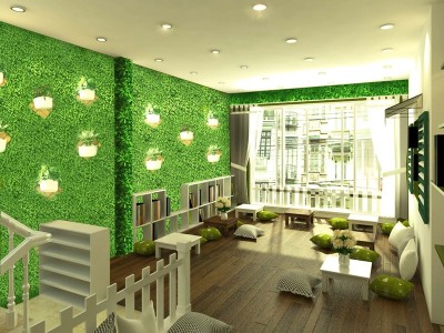 CÔNG TRÌNH THI CÔNG SÀN NHỰA VINYL DÁN KEO - DÁN VÁCH, TƯỜNG - DÁN TỦ, KỆ NỘI THẤT THÔNG MINH Crisp Decor